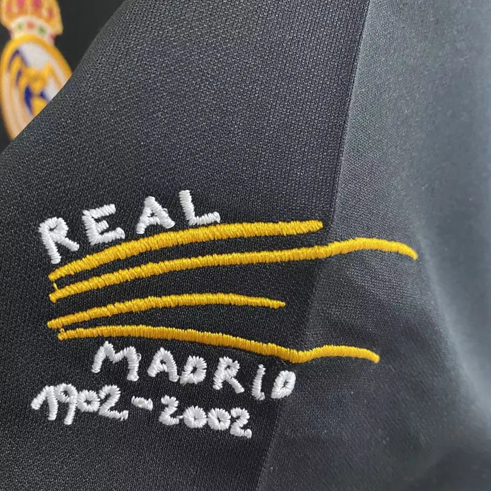 Real Madrid 2002/03 Away Black Retro Kit