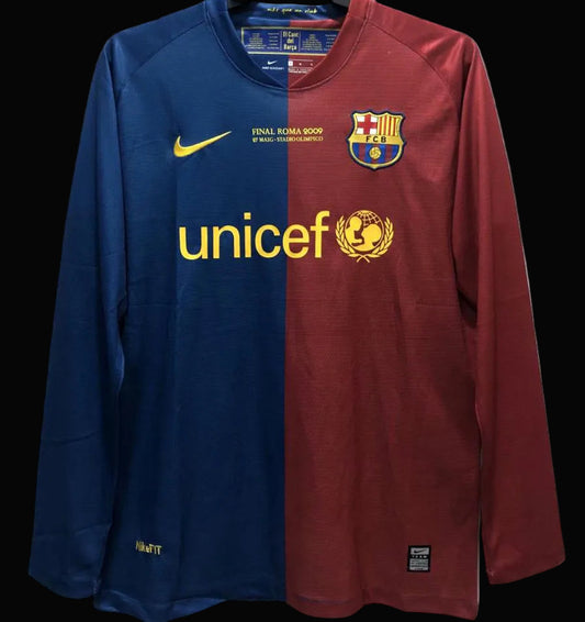 Barcelona 2008/09 Home Retro Long Sleeve