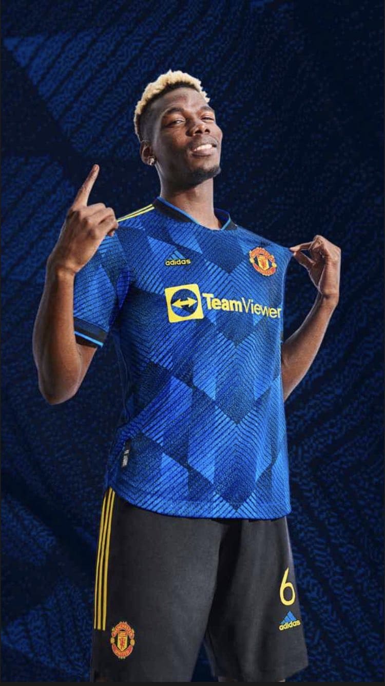 Manchester United 2021/22 Third Blue Retro Kit